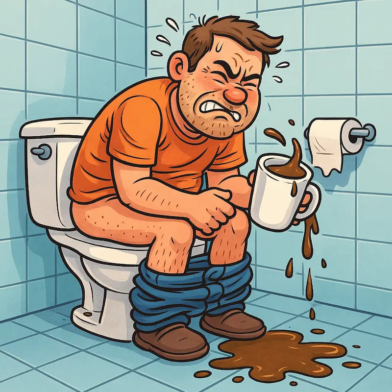 “Funny toilet coffee mug with steaming coffee – Sippy Cup of Shame gag gift”