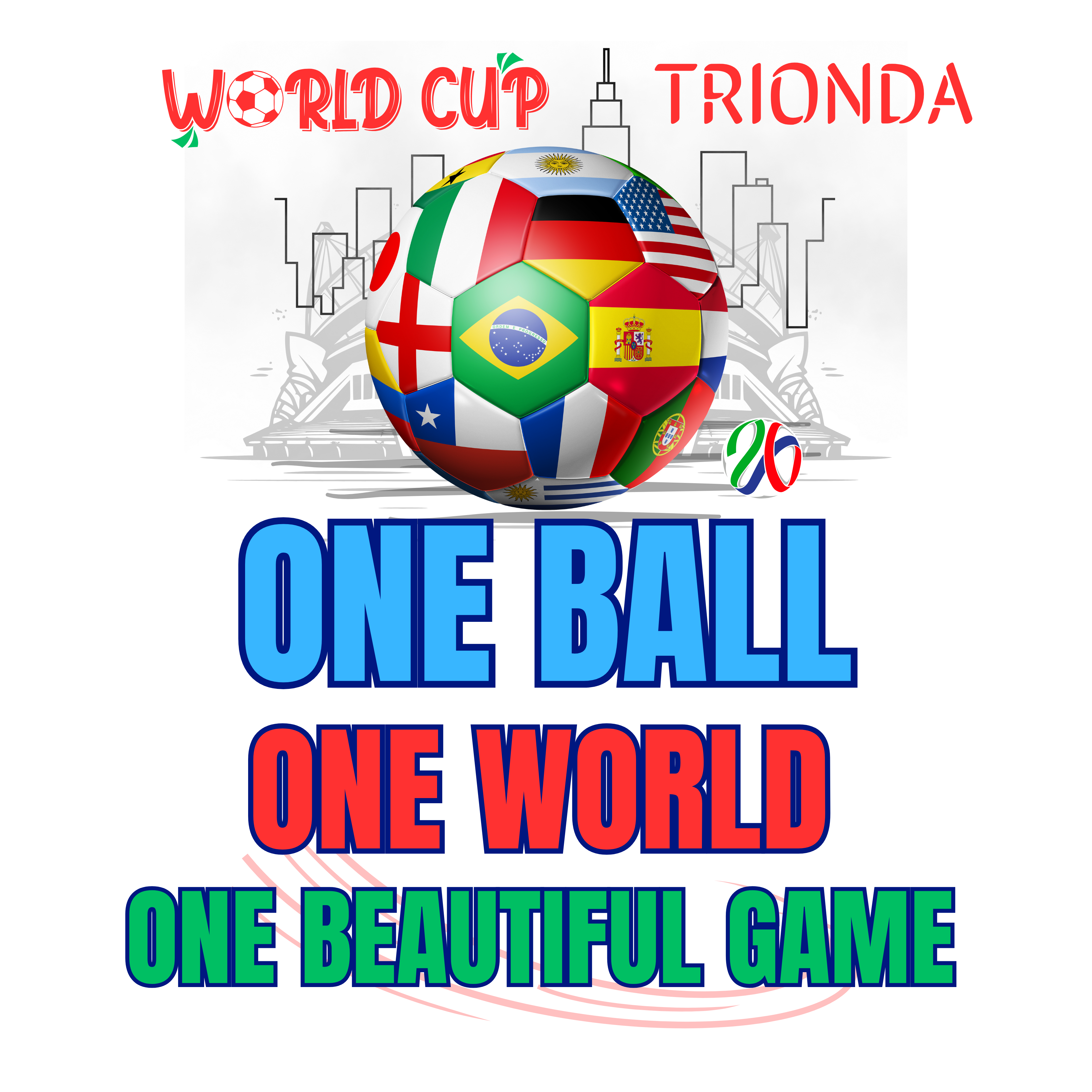 Collage of historical World Cup balls evolving from 1930 leather to futuristic 2026 design with crowd in background.