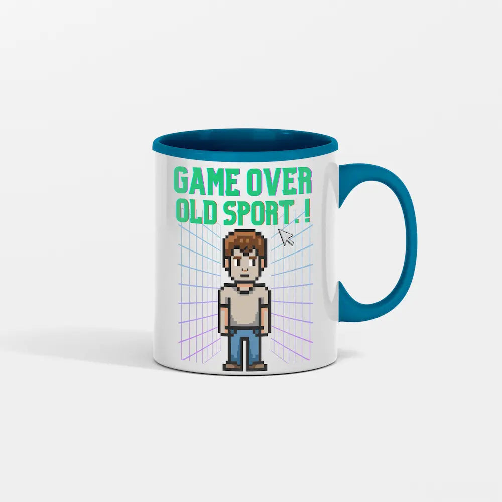 Game Over Old Sport mug retro gaming coffee cup