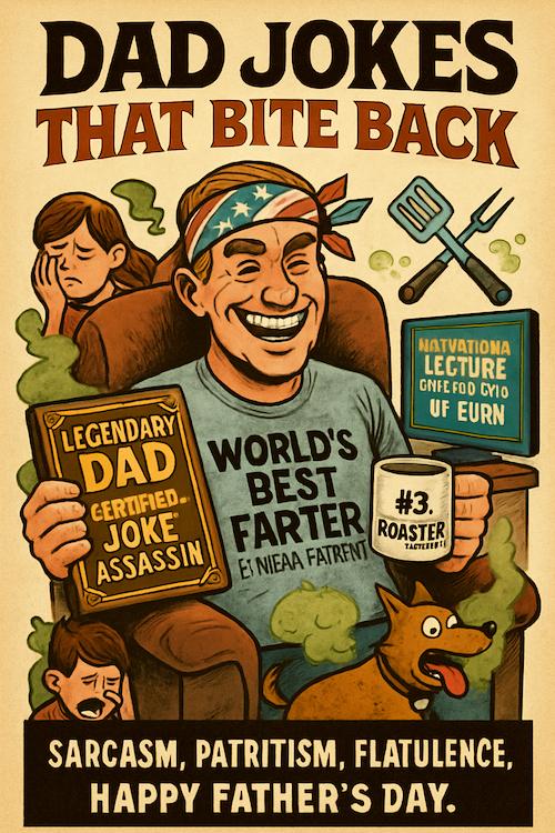 funny dad fart shirt gift idea - red white blue dad shirt true american