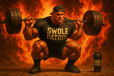 Collection Hero: “Swole Patrol gym gear collection — hoodie, t-shirt, leggings, mug for lifters”