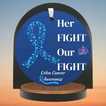A variety of cause-based awareness ornaments with colorful ribbons and emotional messages—perfect for honoring loved ones and raising awareness.