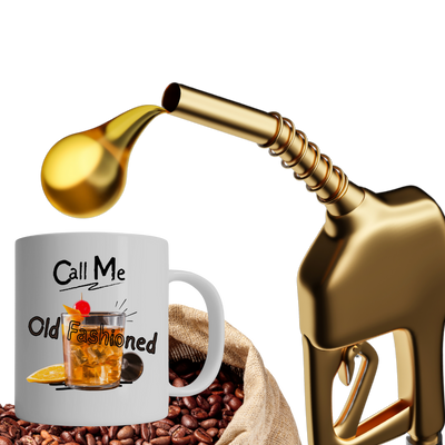 Funny old fashioned mug for dads and whiskey lovers