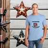 Patriotic design featuring bold lettering and military-inspired elements with the phrase “Veterans – It’s An Honor,” honoring those who served in the armed forces.