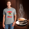 T-shirt design featuring the pun “Expresso Yourself” with playful coffee-themed graphics, perfect for caffeine lovers with a strong voice and stronger brew.