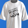 “My Favorite People Call Me Mom t‑shirt in cream with cozy handwritten script design”
