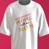 “My Favorite People Call Me Mom t‑shirt in charcoal with bold circular badge design”