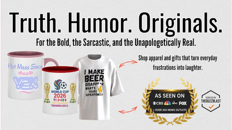 “Funny gift apparel and motivational plaques by Teka Originals – bold humor collection.”