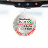 White awareness ribbon ornament reading “I KNOW SOMEONE WITH CROHN’S DISEASE” designed to support Crohn’s research and raise chronic illness awareness.