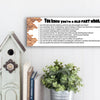 “You Know You’re an Old Fart When funny aging plaque hanging on a rustic wooden wall”