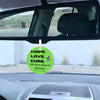 Colorful ribbon ornament with “HOPE, LOVE, CURE” text, supporting pediatric cancer awareness and research fundraising.