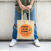 Cancer Fighters Canvas Tote Bag - HOPE. LOVE. CURE.