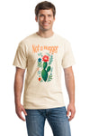 A graphic T-shirt featuring a cartoon cactus with the bold text “NOT A HUGGER” — designed for those with a sassy, no-hugs-please attitude.

