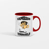 Funny ceramic coffee mug with attitude quote