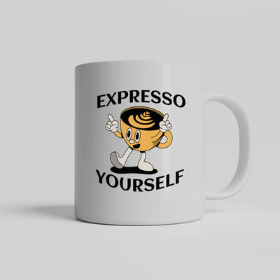 Funny coffee cup for espresso lovers and morning people