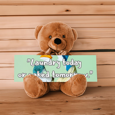 “Laundry Today or Naked Tomorrow sign – funny wooden laundry plaque by Teka Originals”