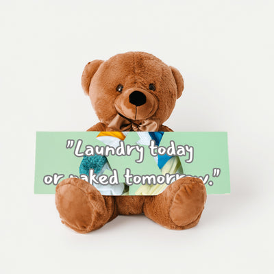 “Laundry Today or Naked Tomorrow sign – funny wooden laundry plaque by Teka Originals”