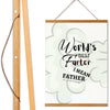 Funny hanging sign that reads "WORLD'S BEST FARTER – I MEAN FATHER" in bold lettering, designed as a humorous gift for dads with a love for dad jokes and fart humor.