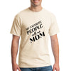 “My Favorite People Call Me Mom t‑shirt in cream with cozy handwritten script design”
