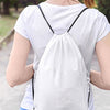 Funny mom drawstring bag – “Motherhood Powered By Win, WiFi, & WTF Moments” quote bag for busy, modern moms.