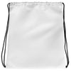 Funny mom drawstring bag – “Motherhood Powered By Win, WiFi, & WTF Moments” quote bag for busy, modern moms.