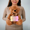 Teddy Bear Heartfelt Message Card To My Daughter plush gift