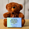 Poem plaque titled "To My Son – My Greatest Gift" featuring a strong, heartfelt message in a bold, comic-style design with warm background.