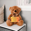 “Adorable plush teddy bear holding a heartfelt message card that reads ‘To My Wife’, designed as a sentimental gift for anniversaries, birthdays, or just because. Perfect for expressing love and appreciation.”