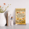  “Kitchen-themed plaque with bold text and a humorous design.”