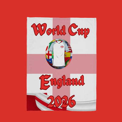 "England football  blankets celebrating the top contenders  for World Cup 2026"