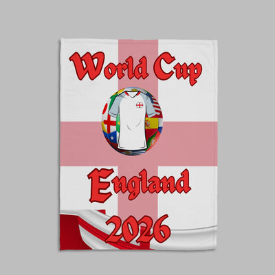 "England football  blankets celebrating the top contenders  for World Cup 