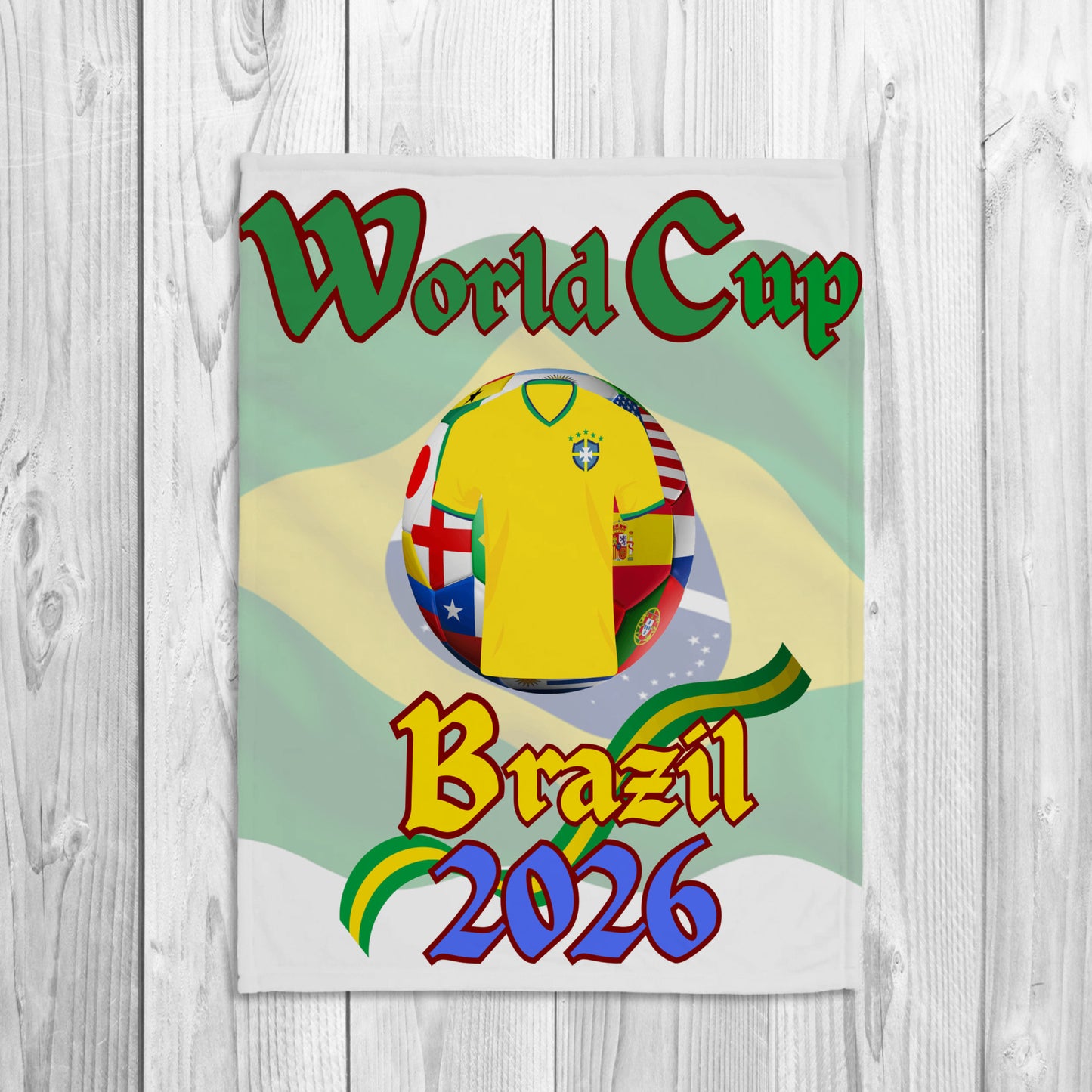 WORLD CUP 2026 - Cozy Brazil World Cup Blanket