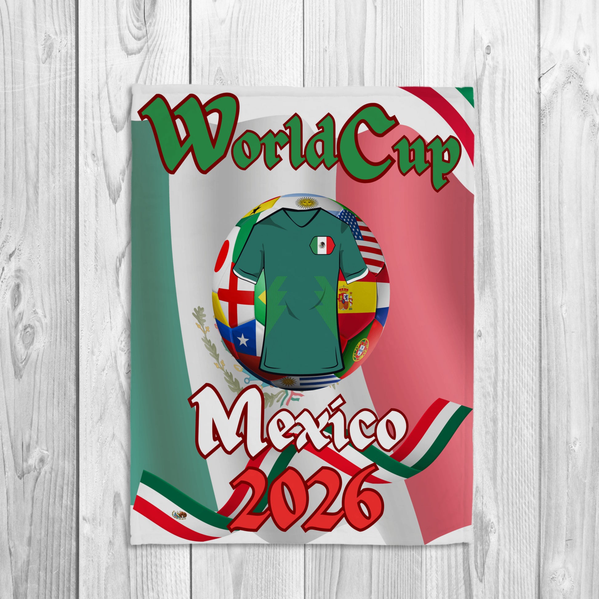 "Mexico soccer blankets celebrating  for World Cup 2026"