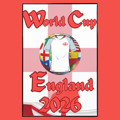 "England football wall poster for World Cup 2026"