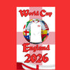 "England football wall plaque for World Cup 2026"