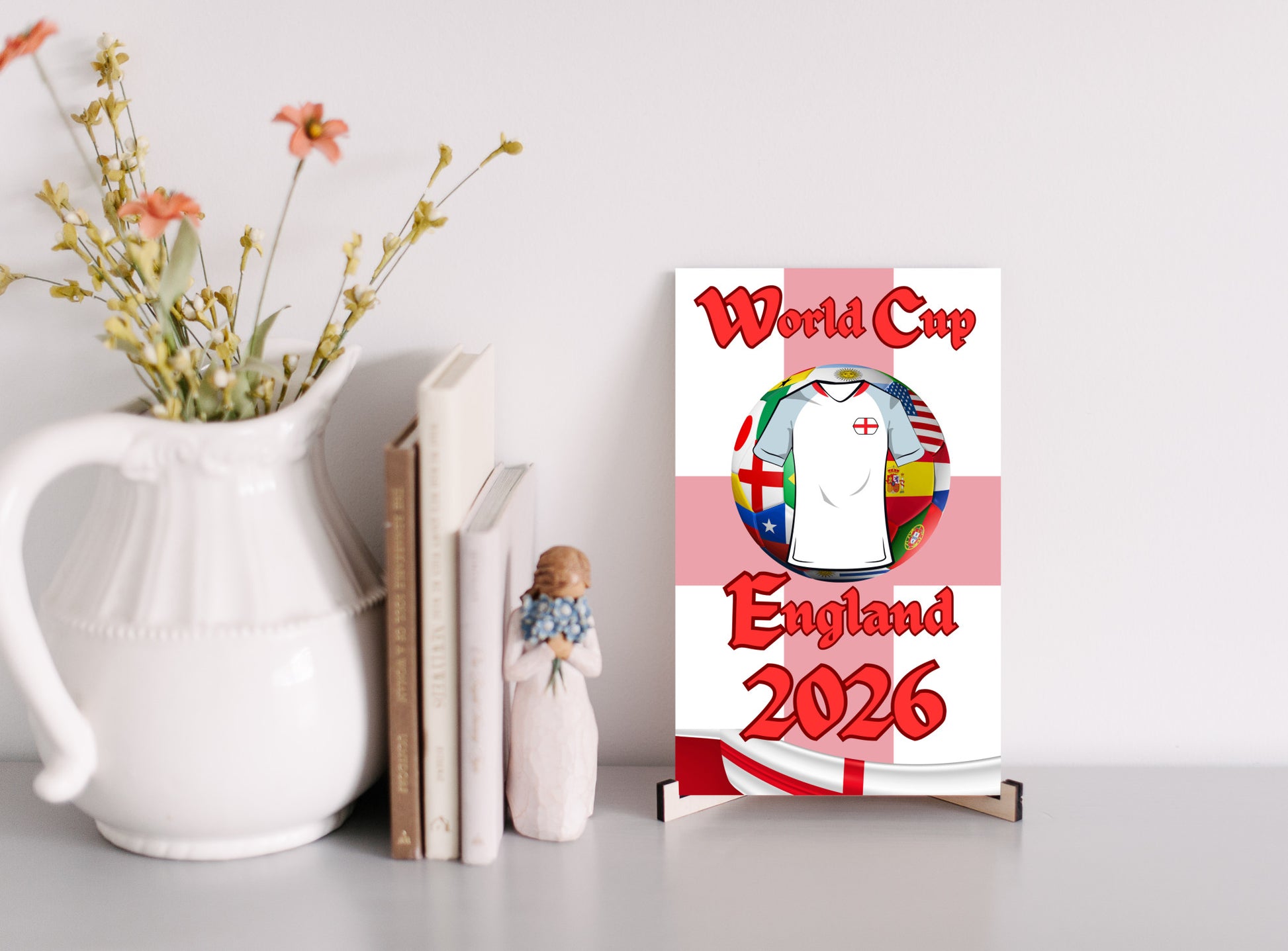 "England football wall plaque for World Cup 2026"