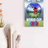 Bold soccer wall plaque with “Ball’in Since World Cup 2026” printed in red, white, and blue