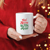White ceramic mug that says “Good Morning, Ya Filthy Animal” in bold black font – perfect for sarcastic coffee lovers.