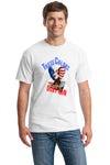Bold patriotic T-shirt featuring an American eagle with the phrase “These Colors Don’t Run,” symbolizing strength, freedom, and American pride.