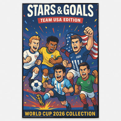 “World Cup 2026 Ball Team USA Edition in red white blue Trionda design”