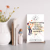 “Funny plaque with cartoon magician and the text Magician in Training by Teka Originals”