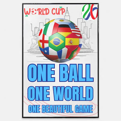 “World Cup 2026 Ball Poster with Trionda design in vivid color”