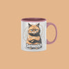  “Top cat coffee mug custom gift with sarcastic text and cartoon cat”