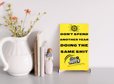 "Decorative wall art for real talk and motivation."