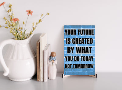“Gift-ready packaging of inspirational funny plaque”