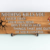 Funny motivational plaque that reads “Nothing kills you faster than fake positivity,” with bold typography and a modern, sarcastic design.