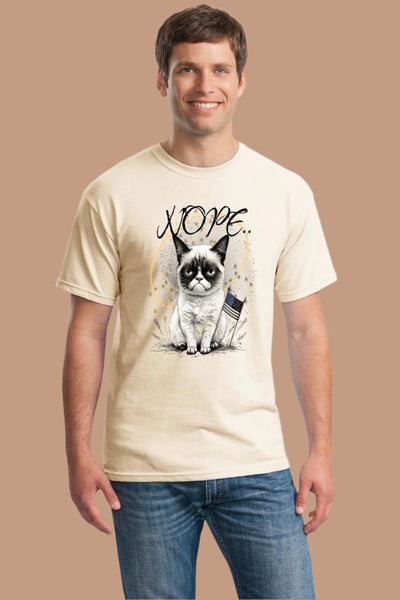 Top Cat Nope Tee – Funny Cat T-Shirt for Adults
