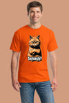 Funny cat T-shirt with “Top Cat Seriously” phrase and cartoon feline staring unimpressed