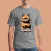 Funny cat T-shirt with “Top Cat Seriously” phrase and cartoon feline staring unimpressed