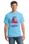 USA soccer World Cup 2026 shirt with “Born to Ball – Ready to Win” slogan in bold red, white, and blue design